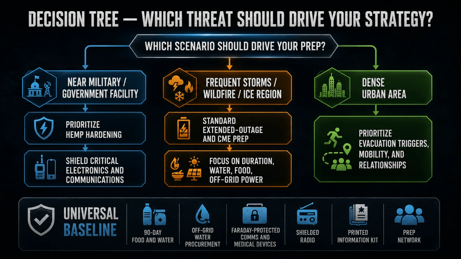 emp survival decision tree household preparedness
