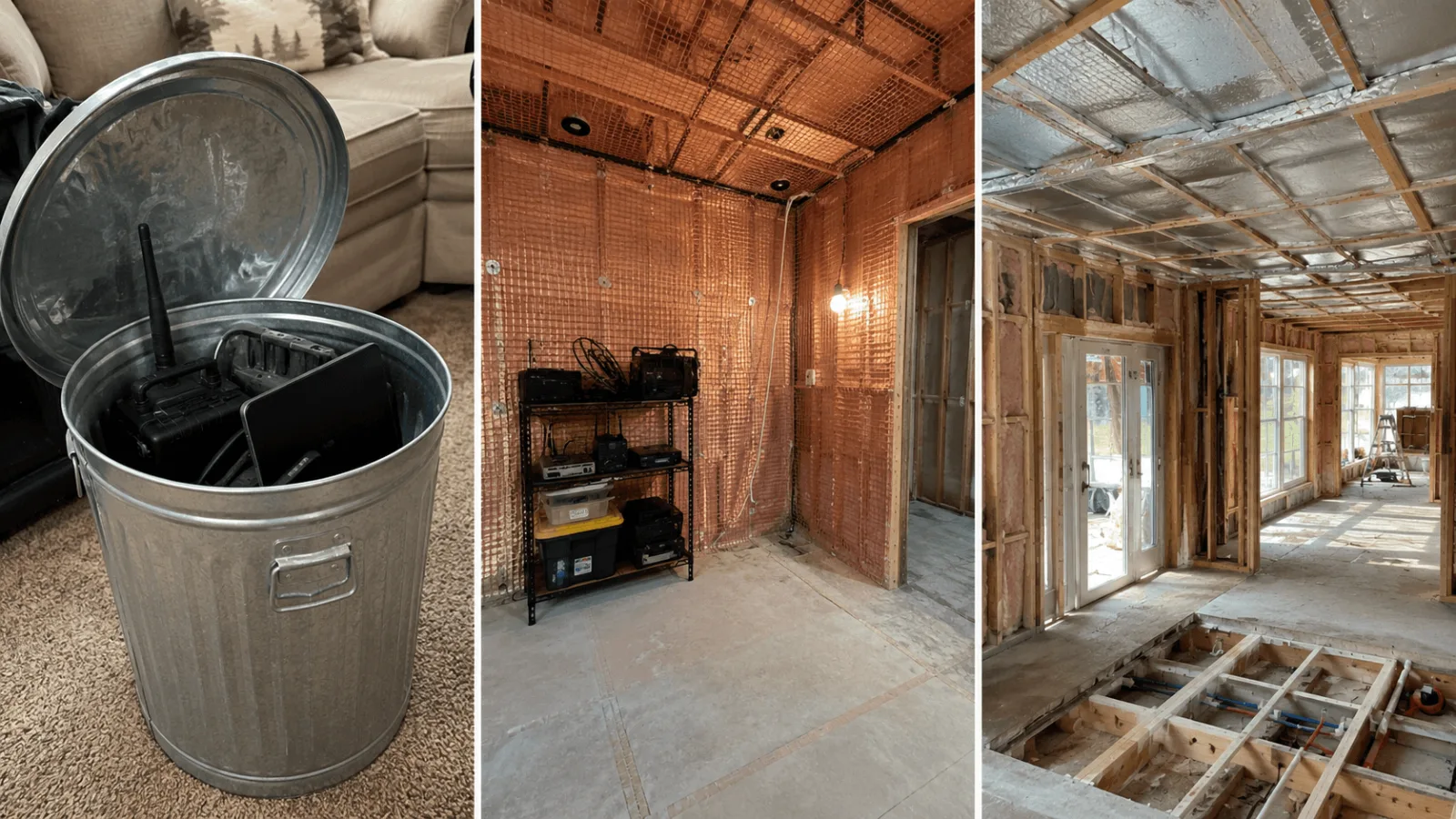 faraday shielding tiers equipment room full home