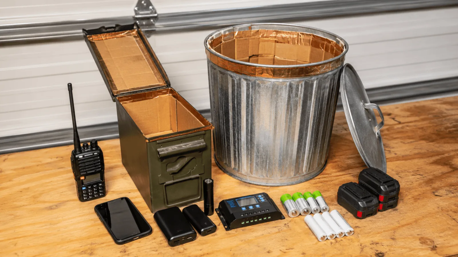 diy faraday box ammo can radio electronics