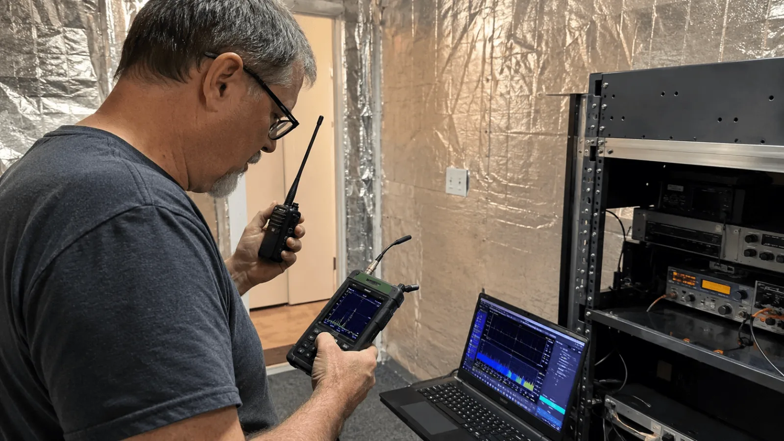 testing faraday cage rf meter home emp protection